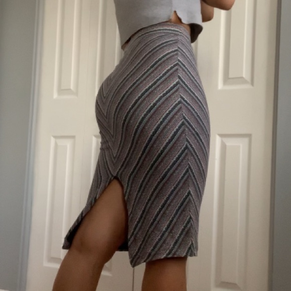 Urban outfitters Horizontal striped midi skirt